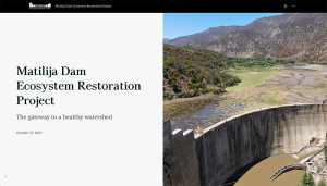 Matilija Dam Storymap Matilija Dam Storymap